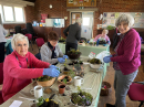 Then on with the planting - gloves were available if you wanted them.