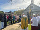 St Luke's congregation outside the church.