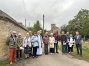 The congregation at the end of the service.
