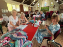 She had brought along some lovely examples of  the blankets she has crocheted.
